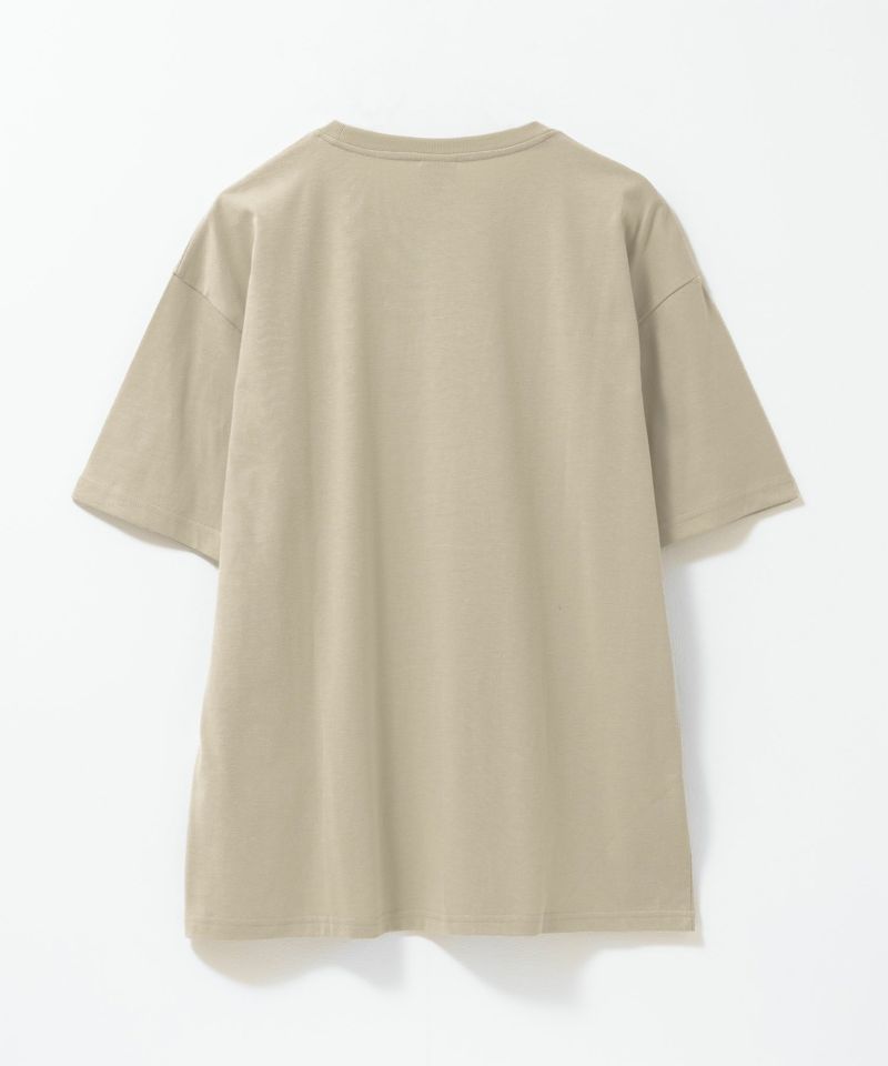 ヒゲサガラ刺繍ワンポイントTシャツ メンズ メール便 対応商品商品画像-2