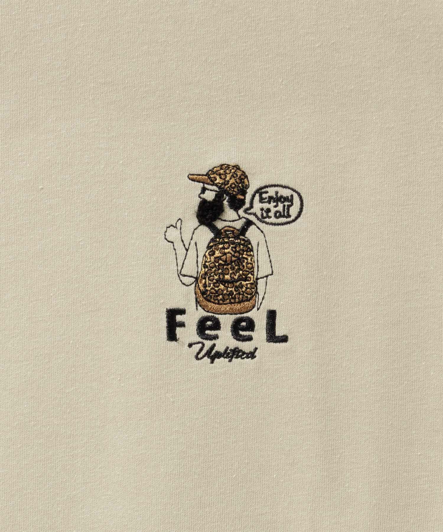 ヒゲサガラ刺繍ワンポイントTシャツ メンズ メール便 対応商品商品画像-5