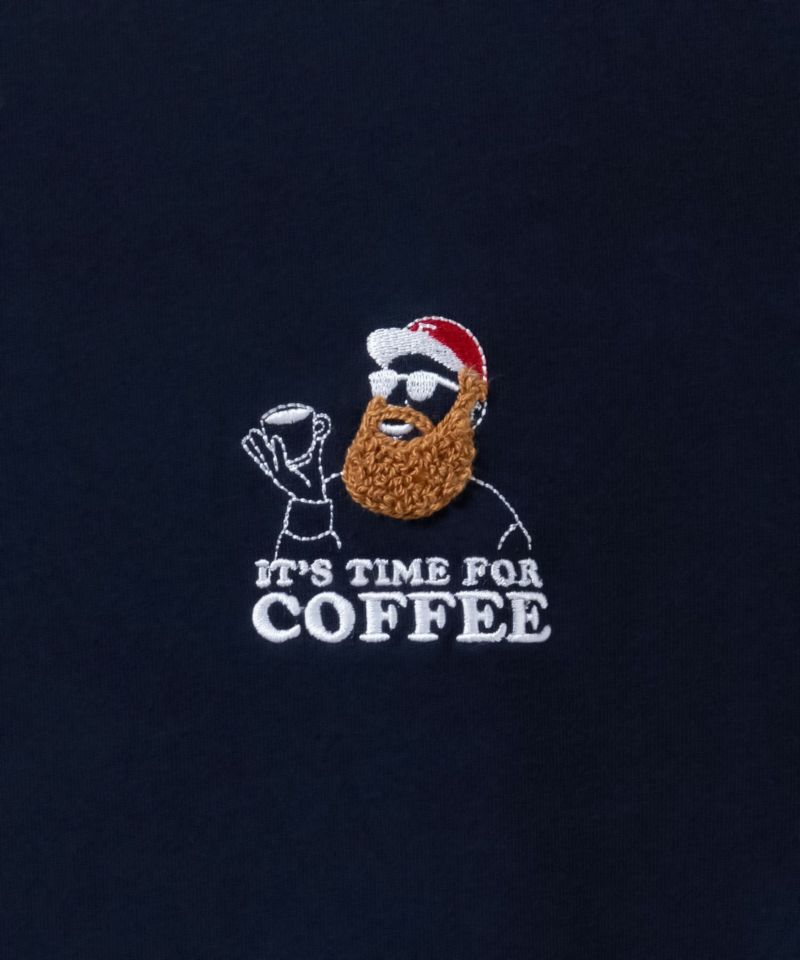 ヒゲサガラ刺繍ワンポイントTシャツ メンズ