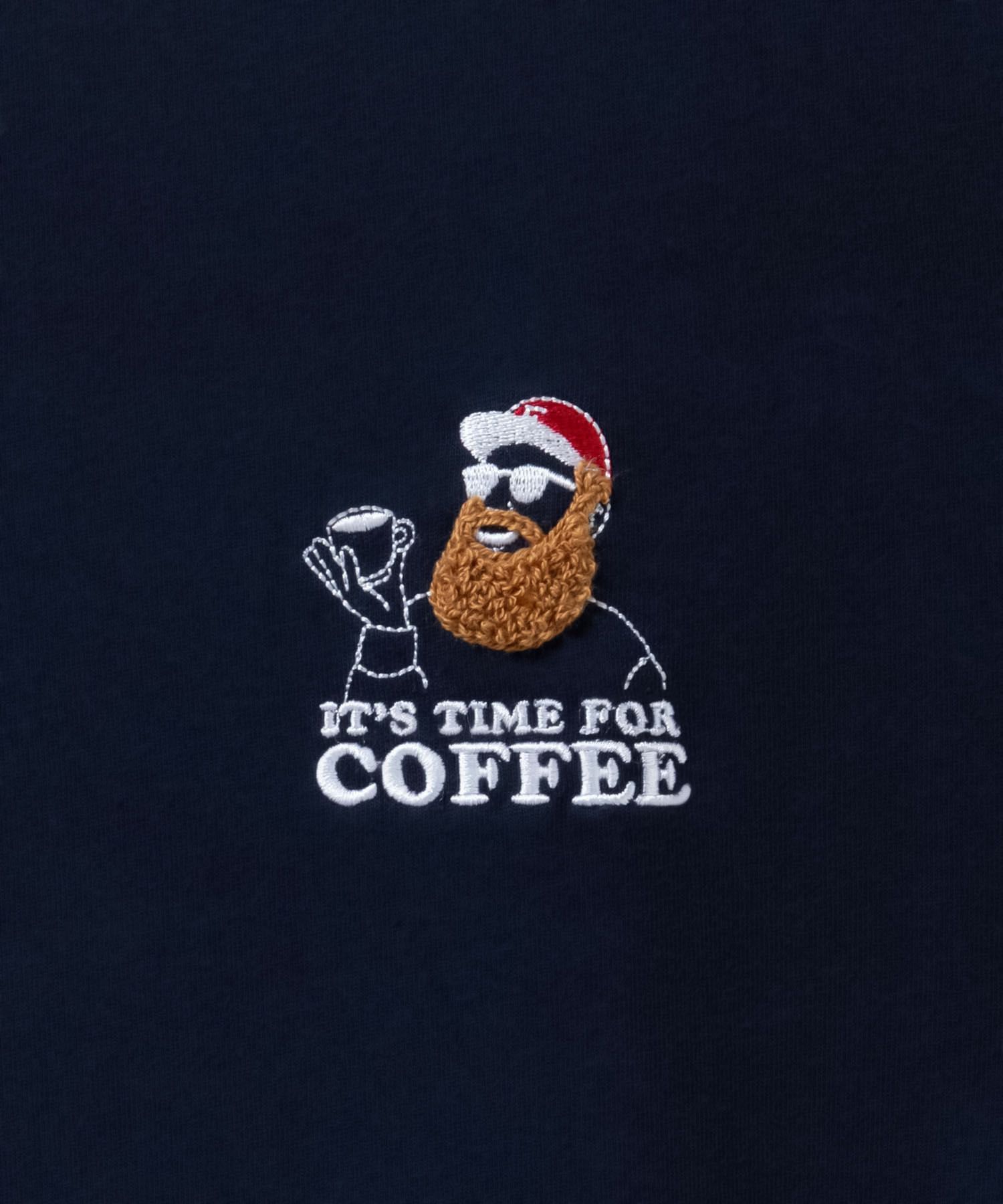 ヒゲサガラ刺繍ワンポイントTシャツ メンズ メール便 対応商品商品画像-6