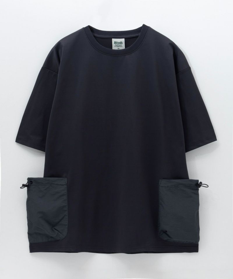 WOODS  ドローコードポケット付きTシャツ メンズ メール便 対応商品商品画像-1