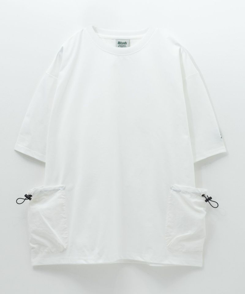WOODS  ドローコードポケット付きTシャツ メンズ メール便 対応商品商品画像-3