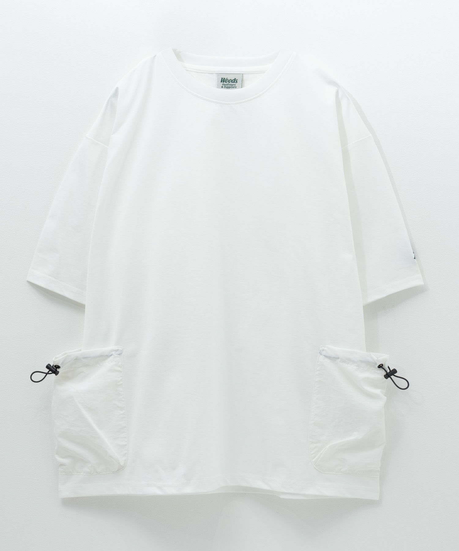 WOODS ドローコードポケット付きTシャツ メンズ ネコポス 対応商品
