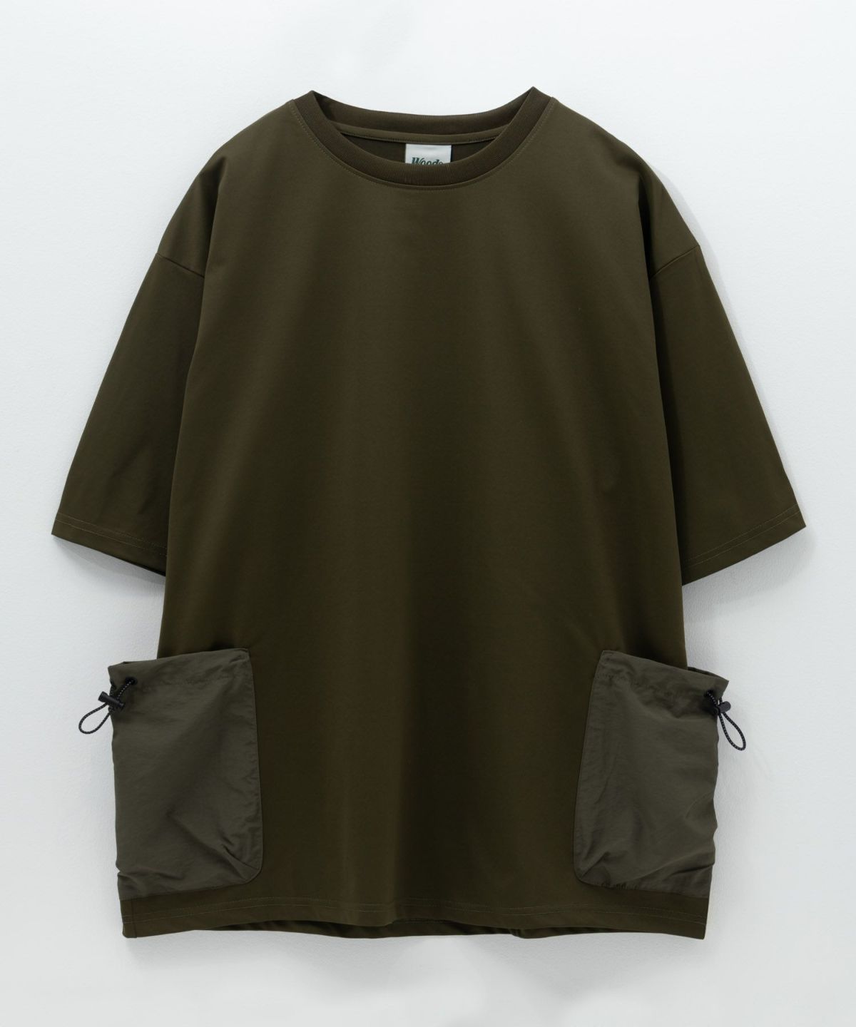 WOODS ドローコードポケット付きTシャツ メンズ ネコポス 対応商品
