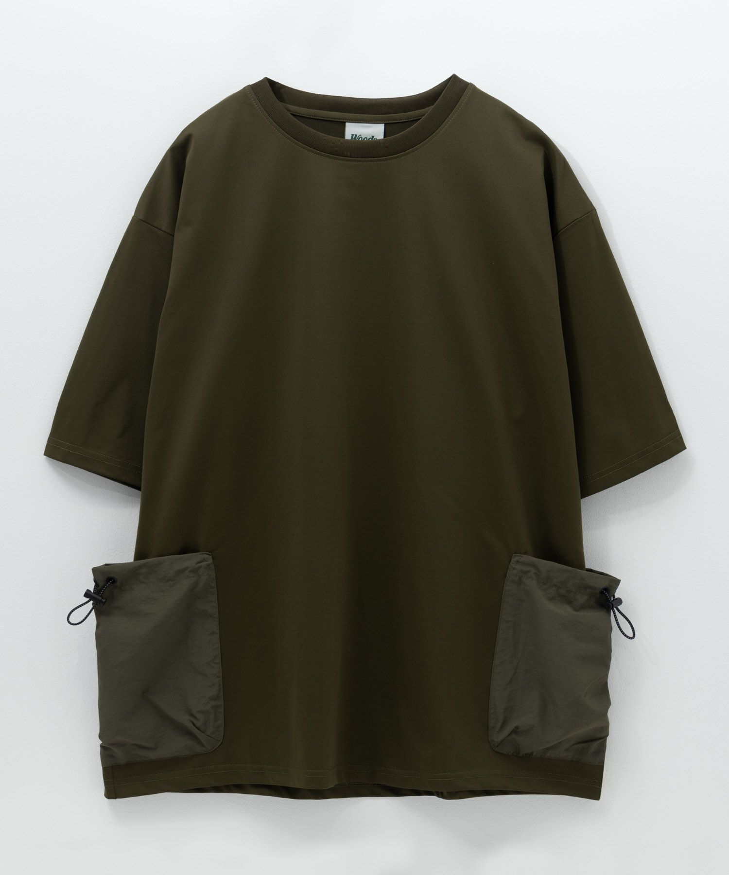 WOODS ドローコードポケット付きTシャツ メンズ ネコポス 対応商品