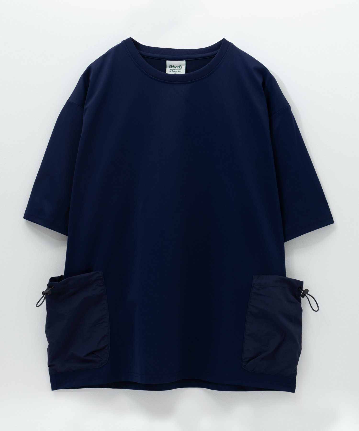 WOODS  ドローコードポケット付きTシャツ メンズ メール便 対応商品商品画像-7