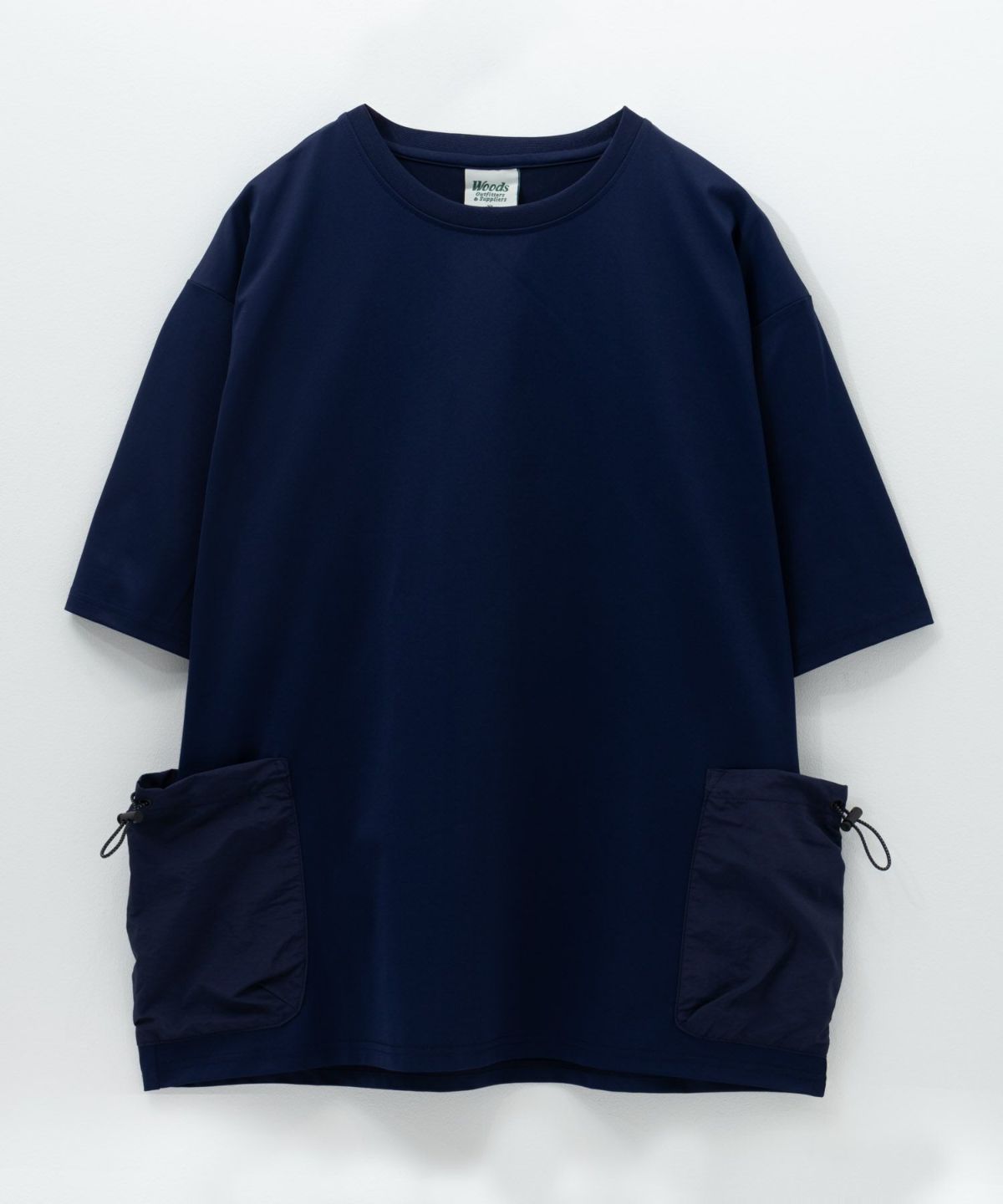 WOODS ドローコードポケット付きTシャツ メンズ ネコポス 対応商品
