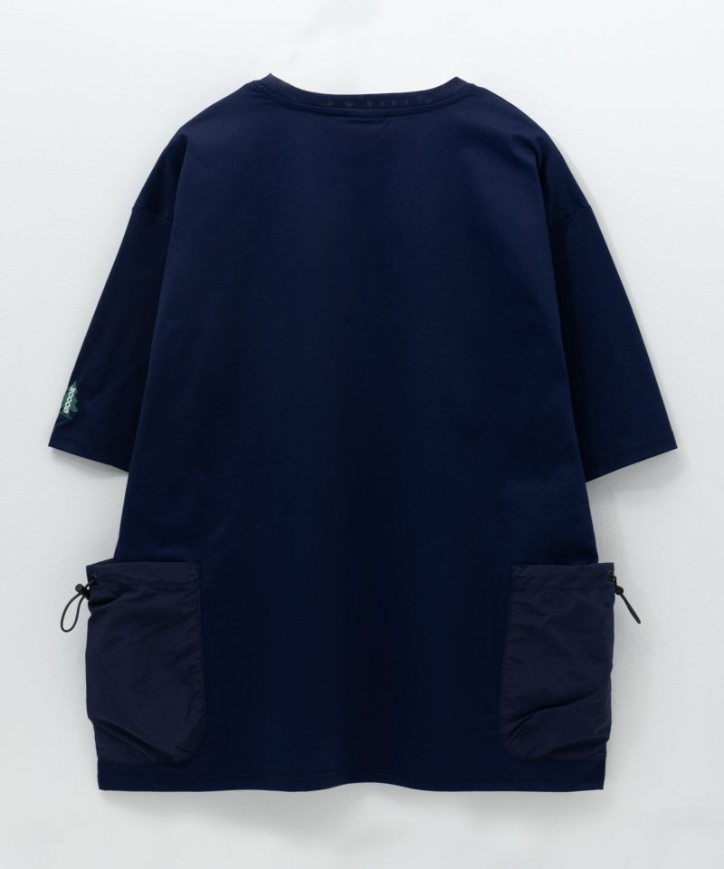 WOODS  ドローコードポケット付きTシャツ メンズ メール便 対応商品商品画像-8