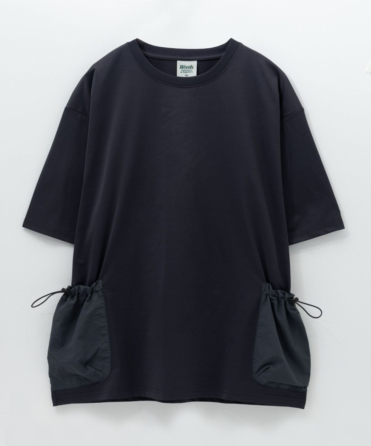 WOODS ドローコードポケット付きTシャツ メンズ ネコポス 対応商品