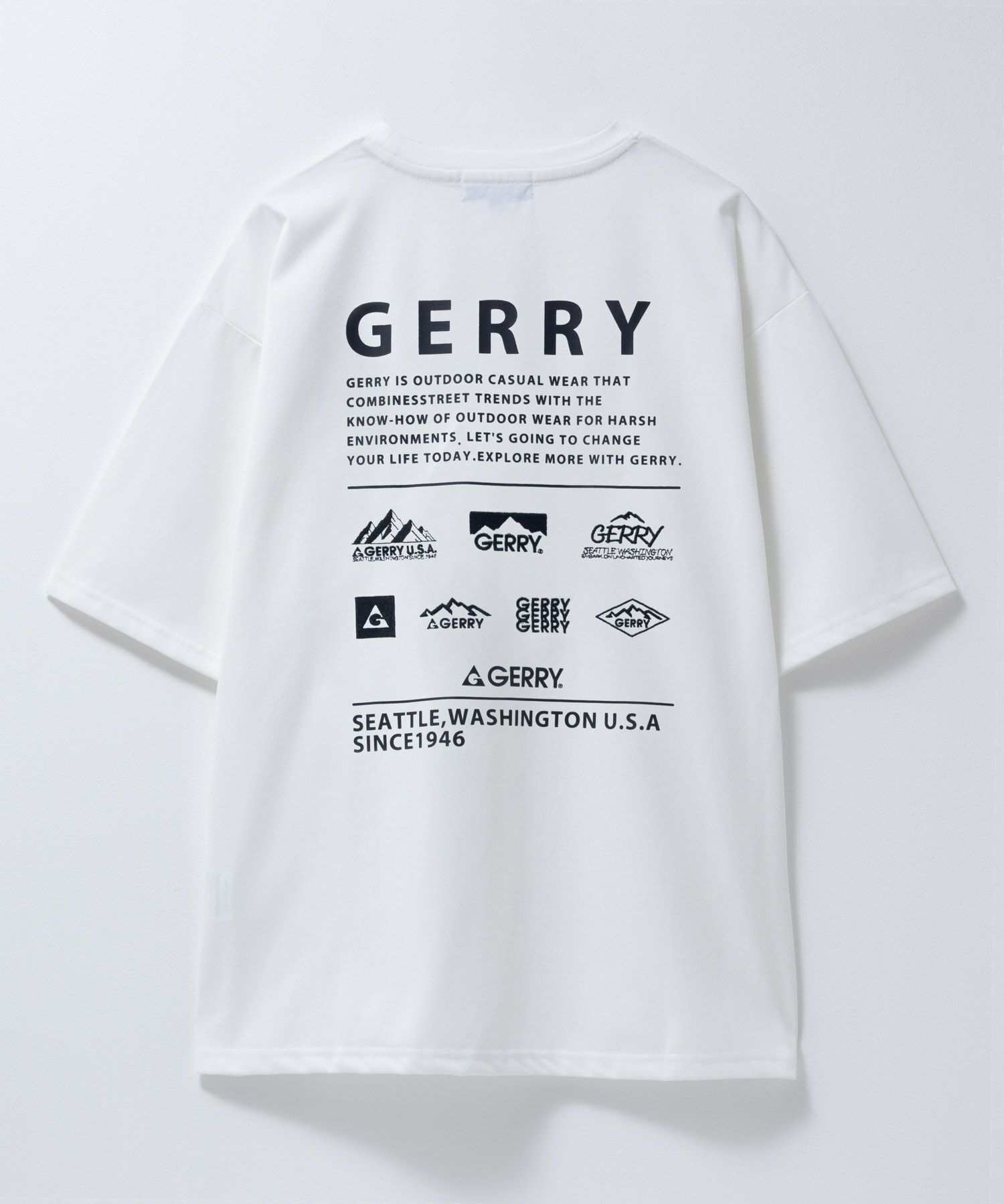 GERRY  刺繍プリントTシャツ メンズ メール便 対応商品商品サムネイル-1