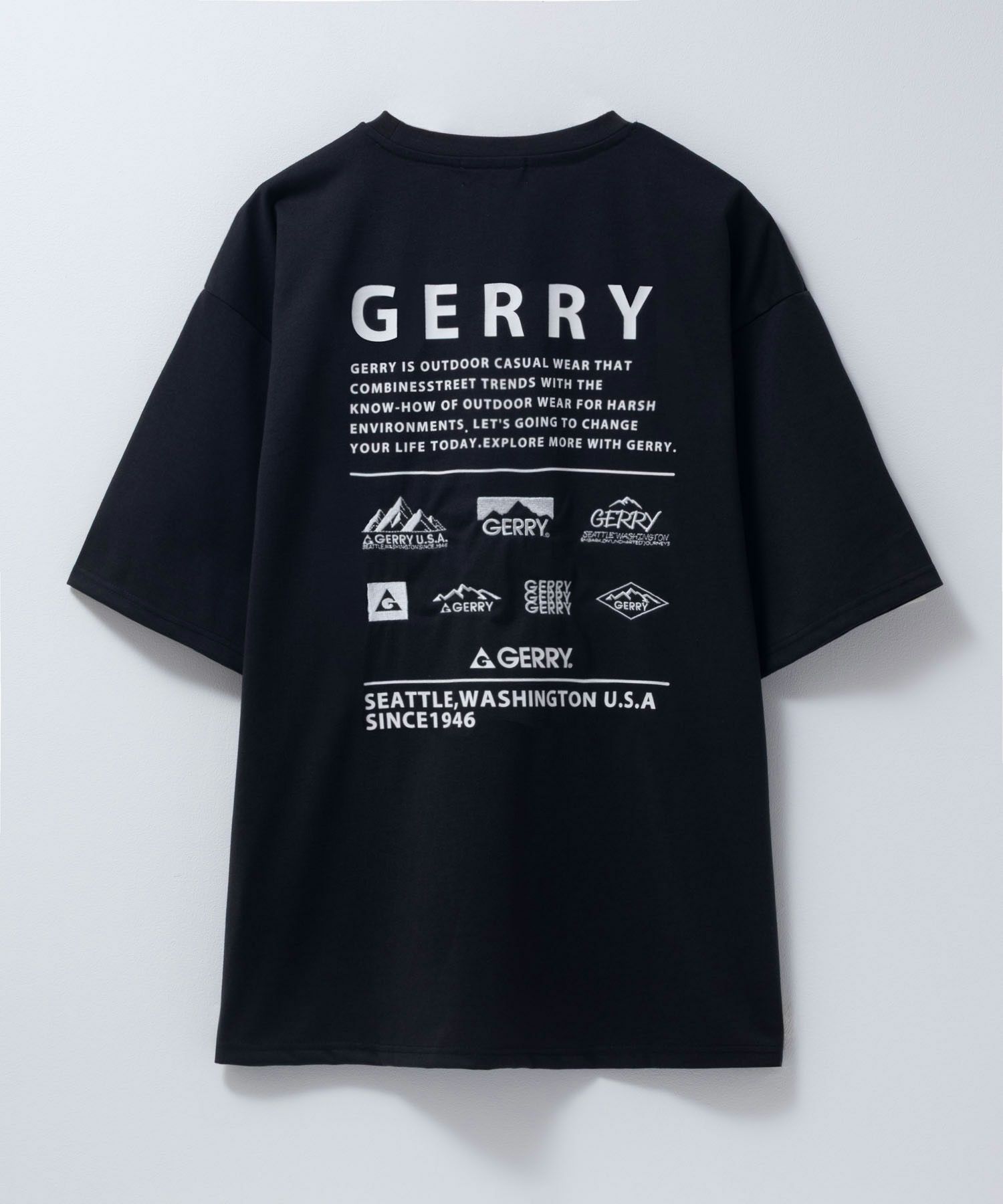 GERRY 刺繍プリントTシャツ メンズ ネコポス 対応商品