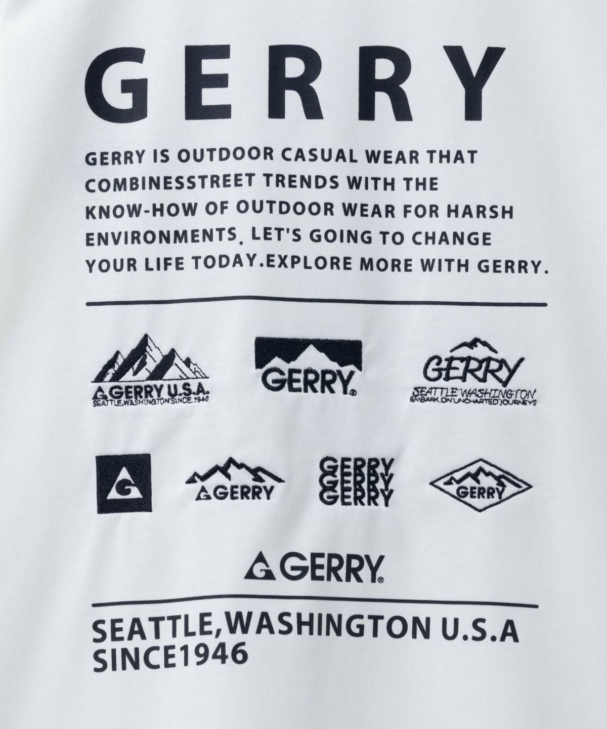 GERRY 刺繍プリントTシャツ メンズ ネコポス 対応商品