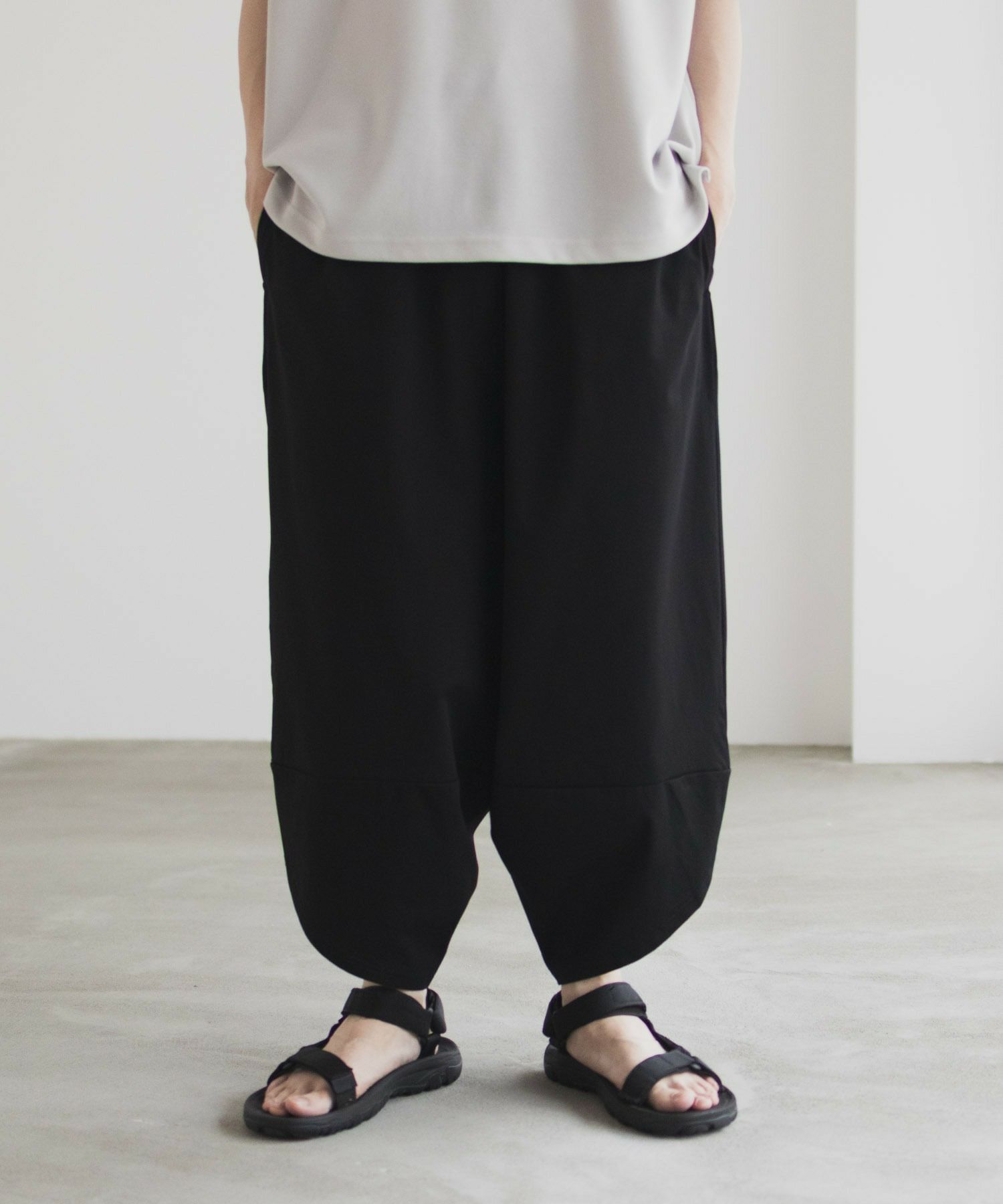 NAVY SARARI バルーンロングパンツ メンズ