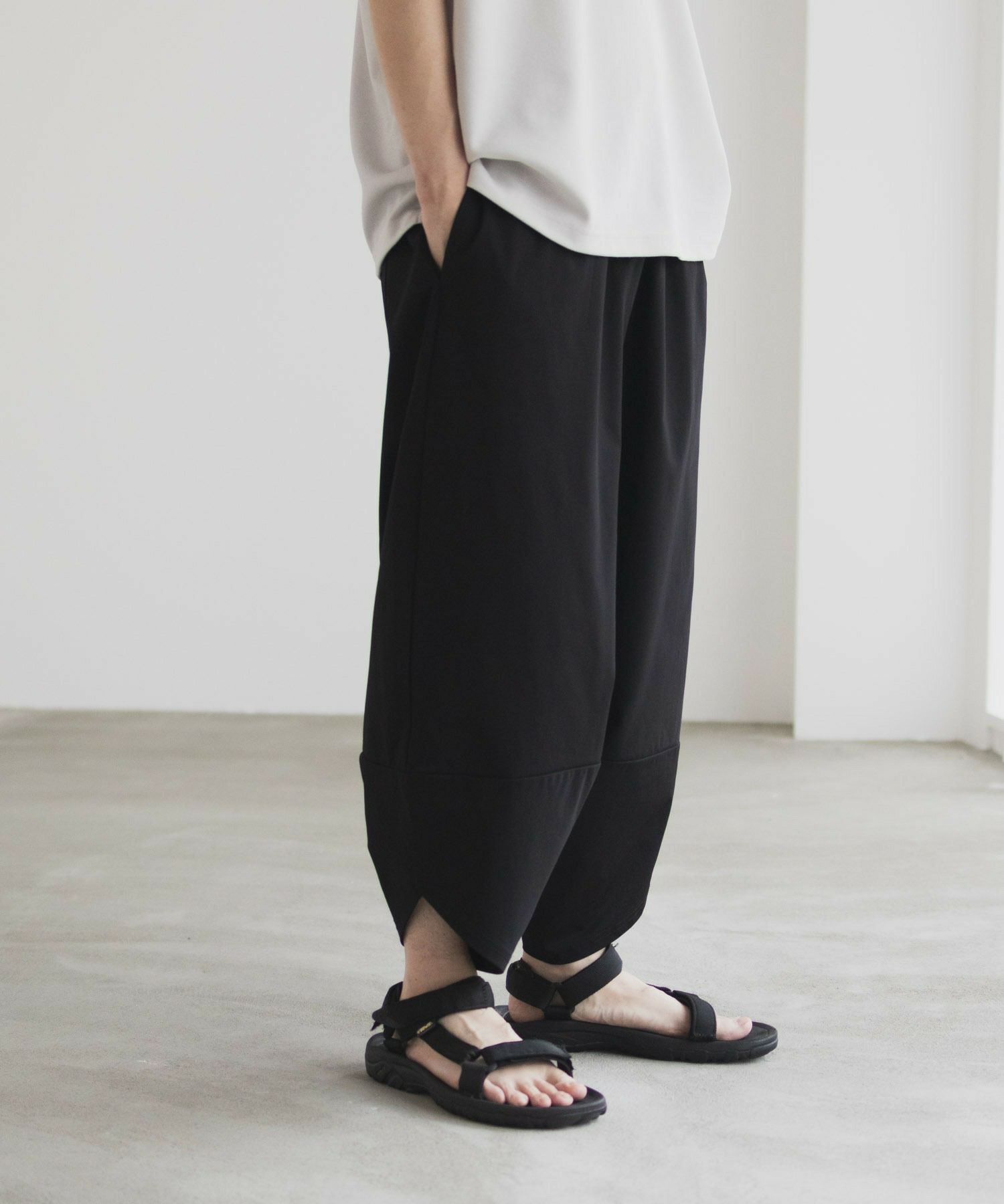 NAVY SARARI バルーンロングパンツ メンズ