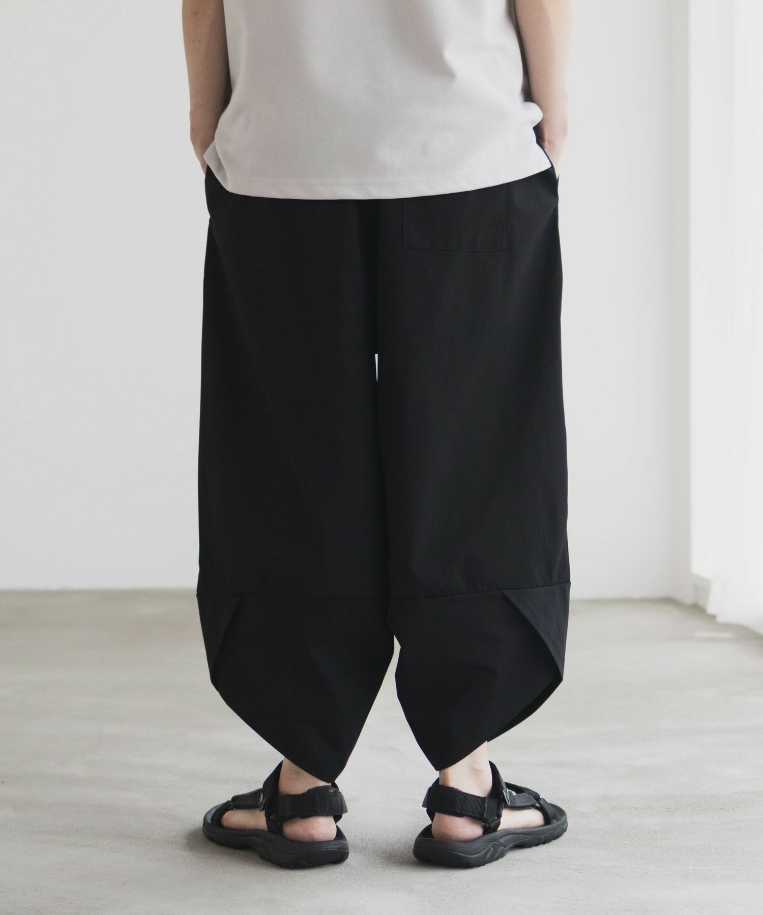 NAVY SARARI バルーンロングパンツ メンズ