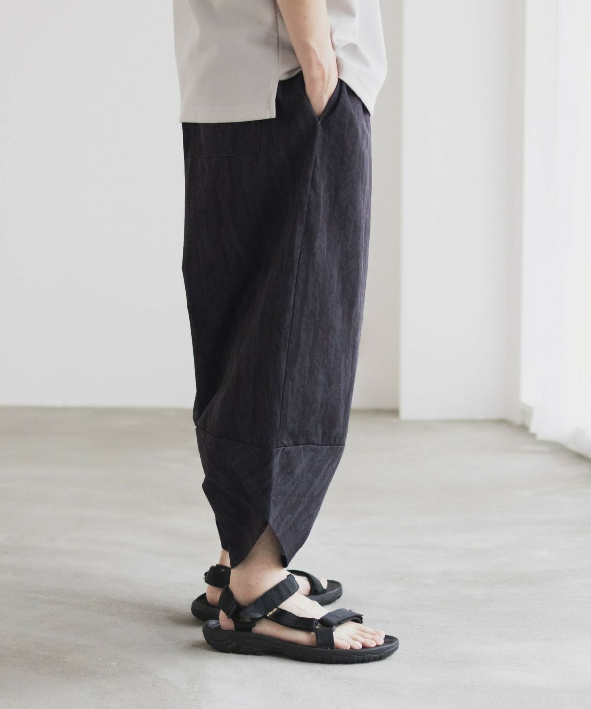 NAVY SARARI バルーンロングパンツ メンズ