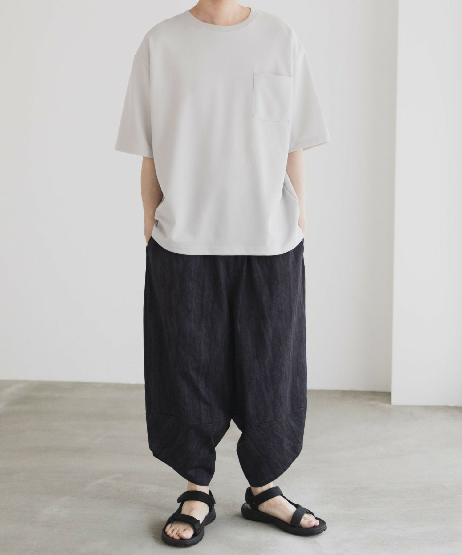 NAVY SARARI バルーンロングパンツ メンズ