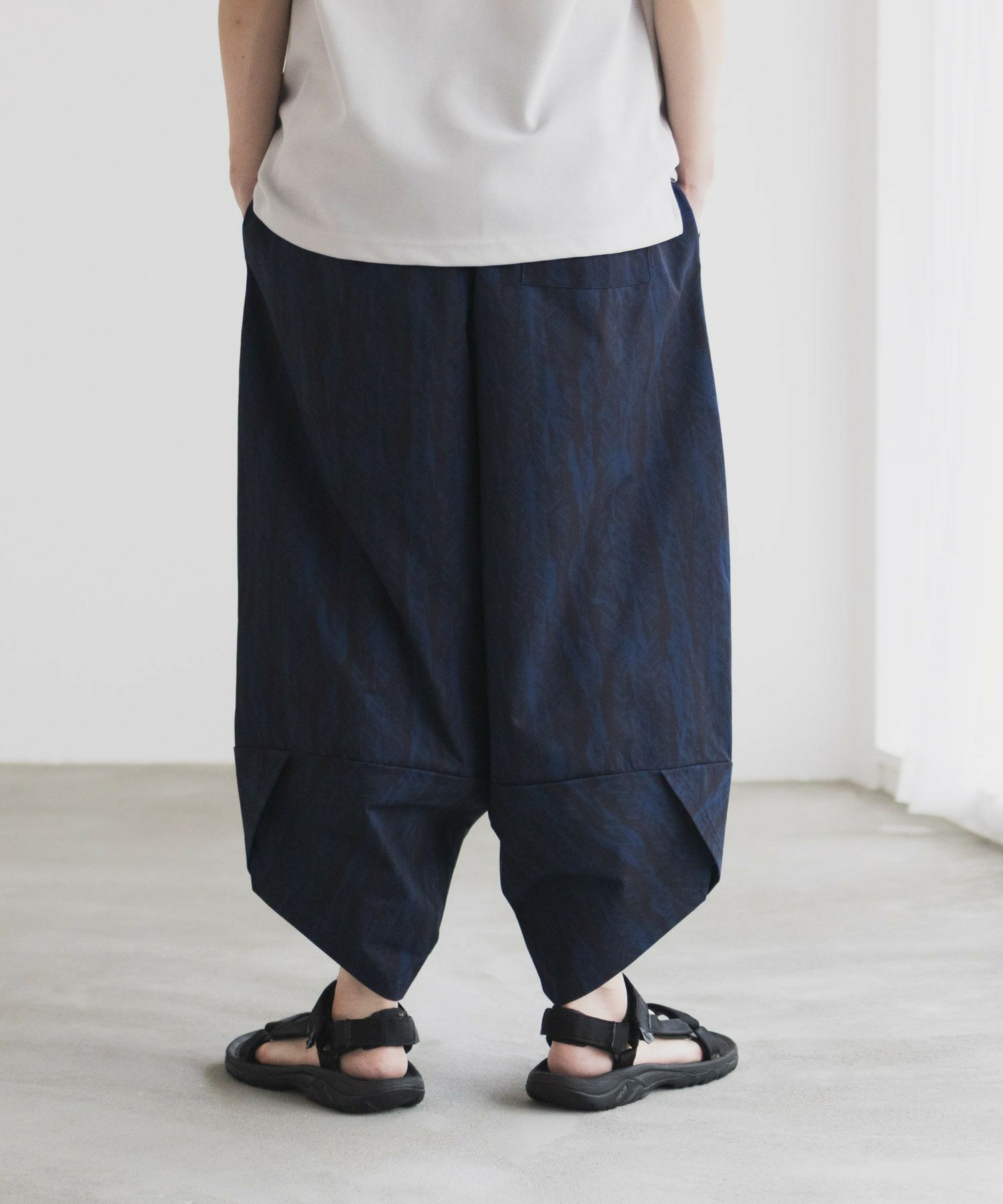 NAVY SARARI バルーンロングパンツ メンズ