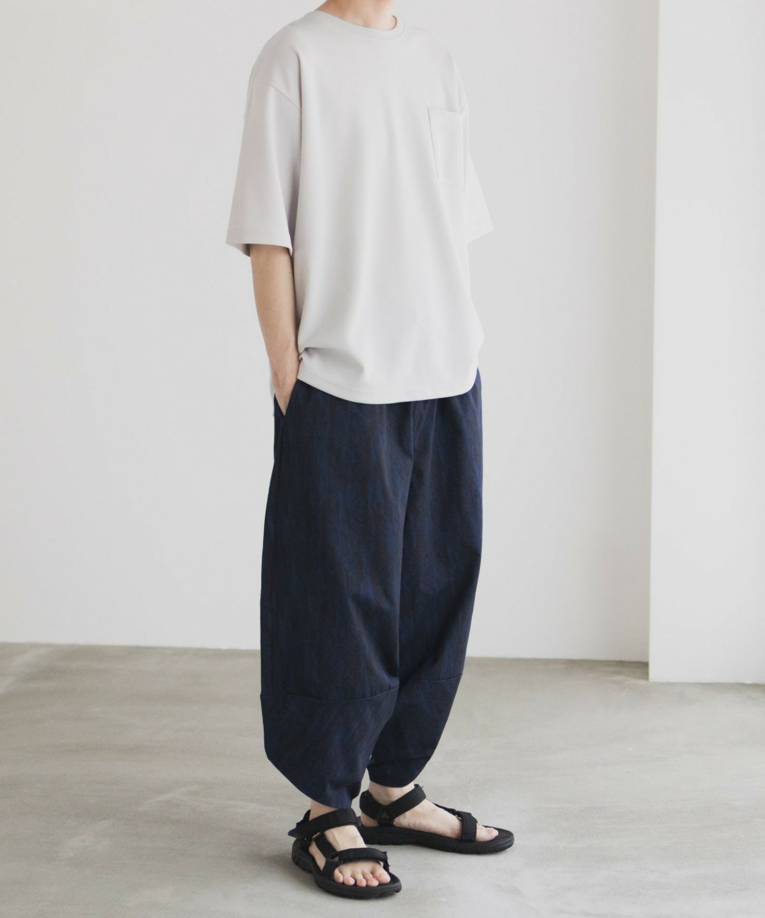 NAVY SARARI バルーンロングパンツ メンズ