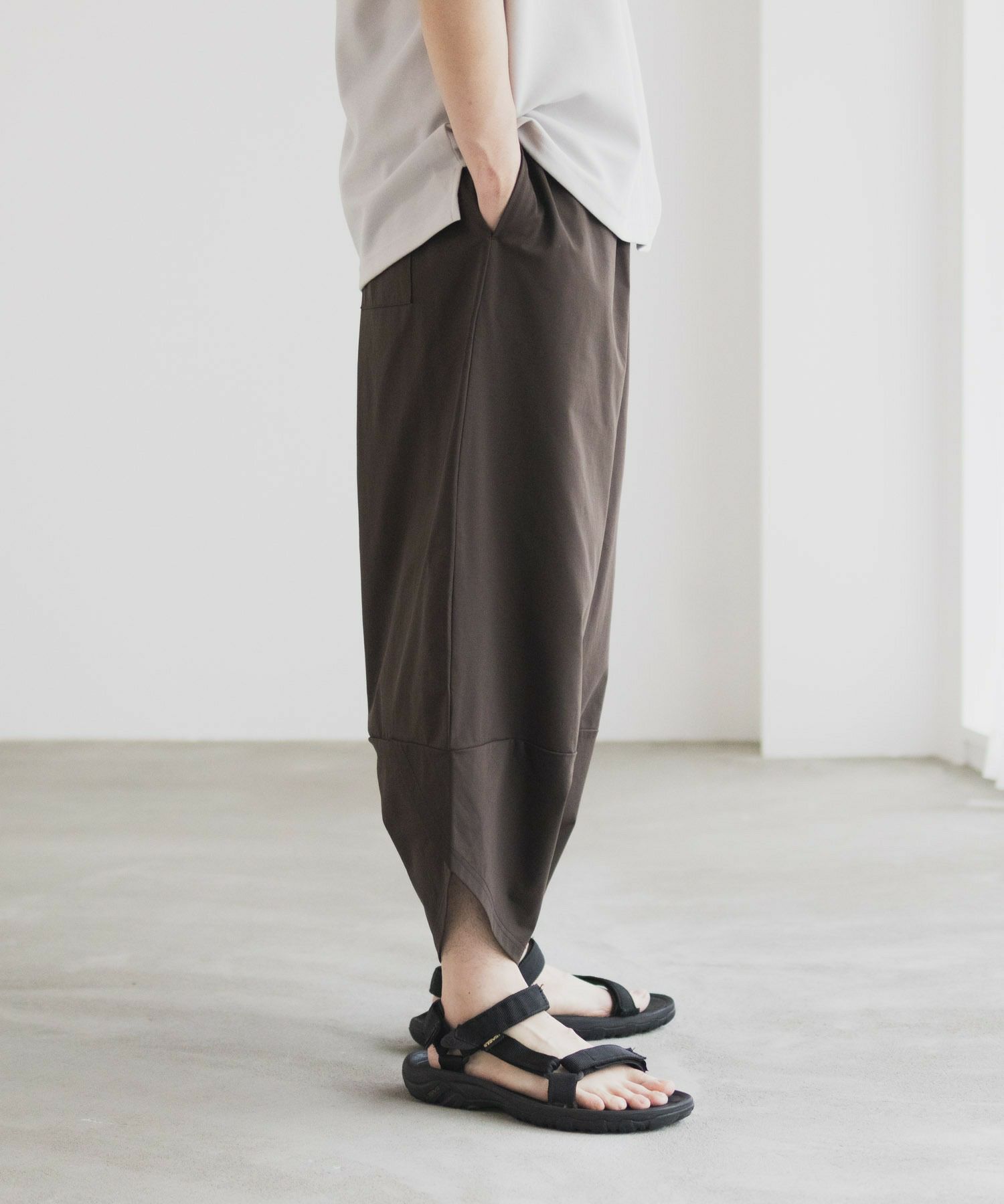 NAVY SARARI バルーンロングパンツ メンズ