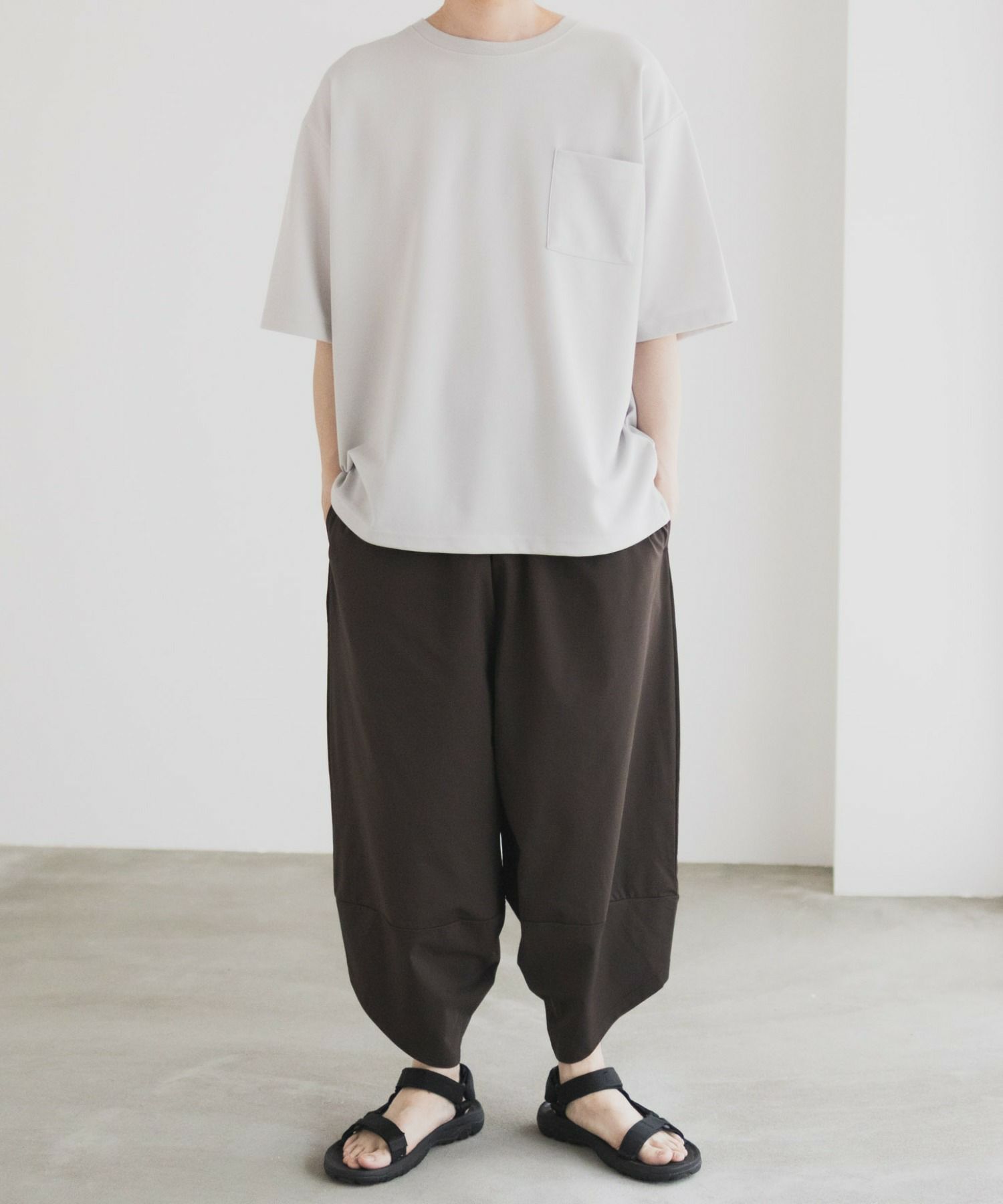NAVY SARARI バルーンロングパンツ メンズ