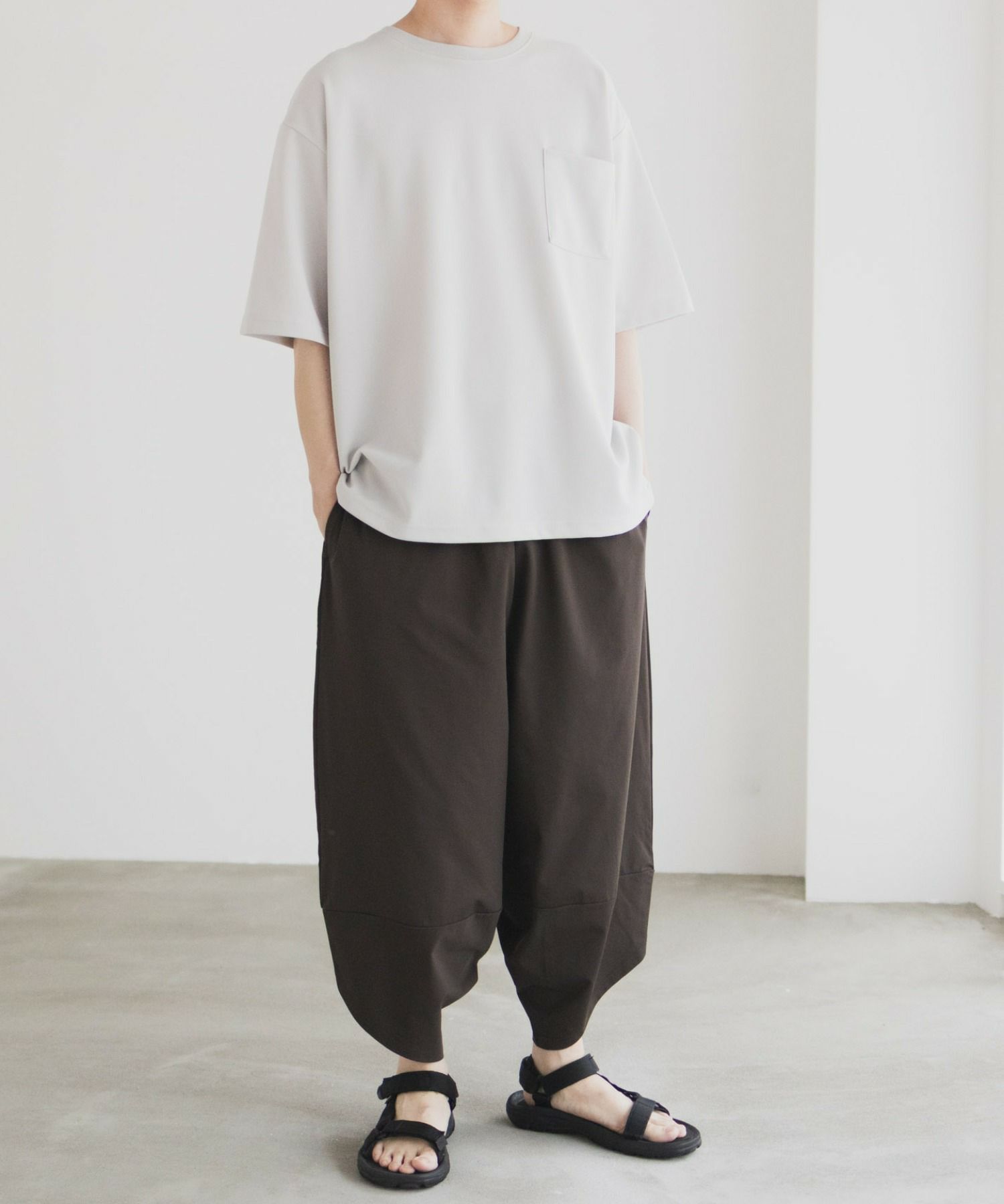 NAVY SARARI バルーンロングパンツ メンズ