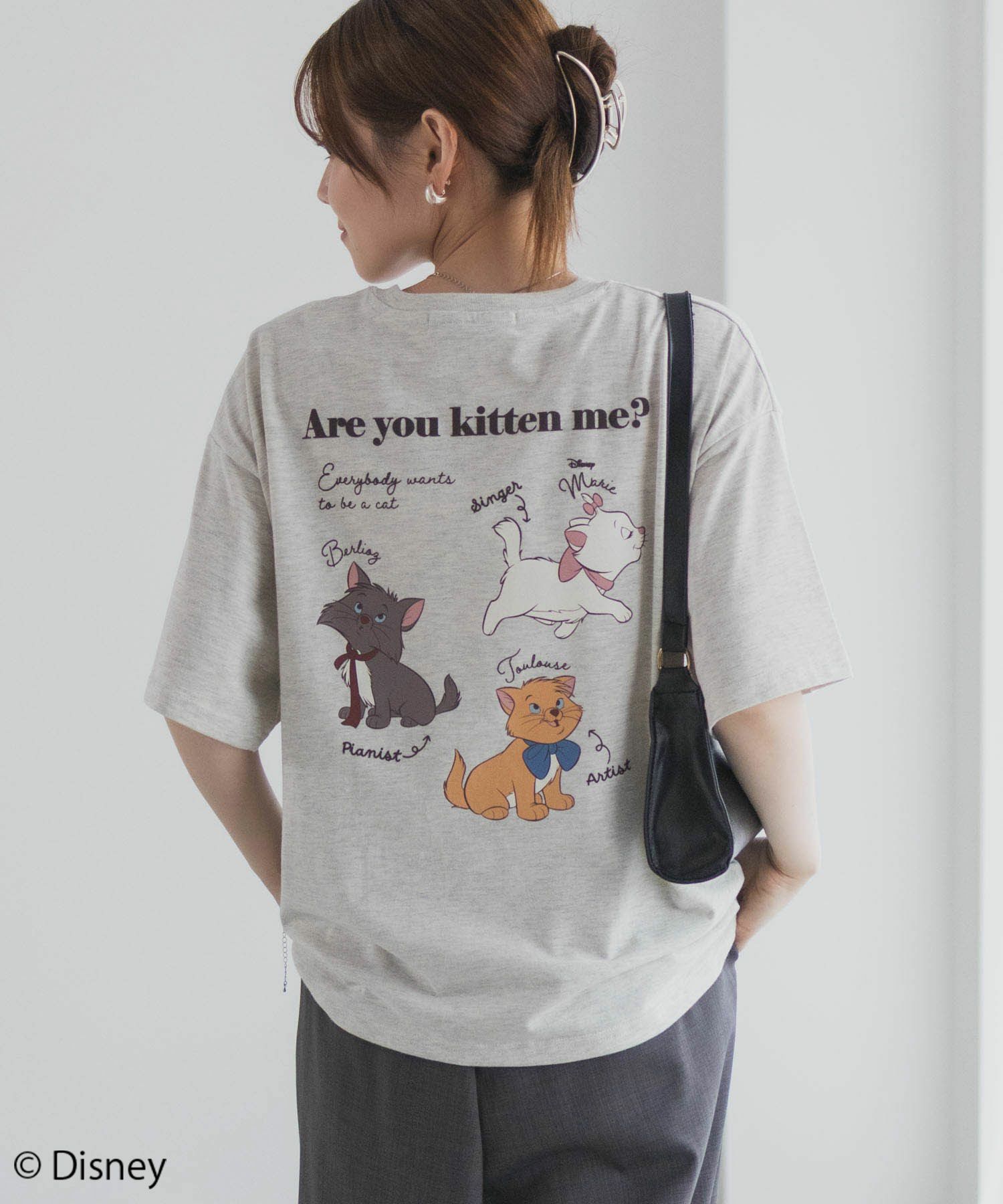 Disney マリー/プリントTシャツ レディース ネコポス 対応商品