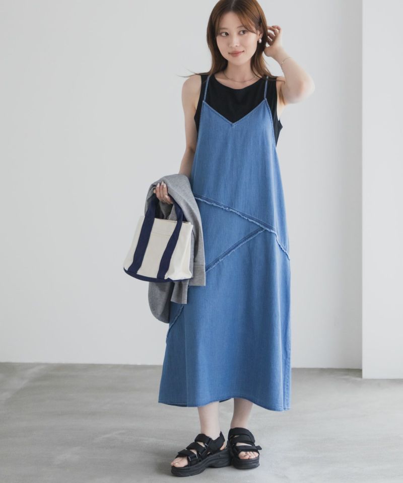 nAvy  毎日はきたくなるデニム「マイデニ」 イージーキャミワンピース レディース商品画像-1