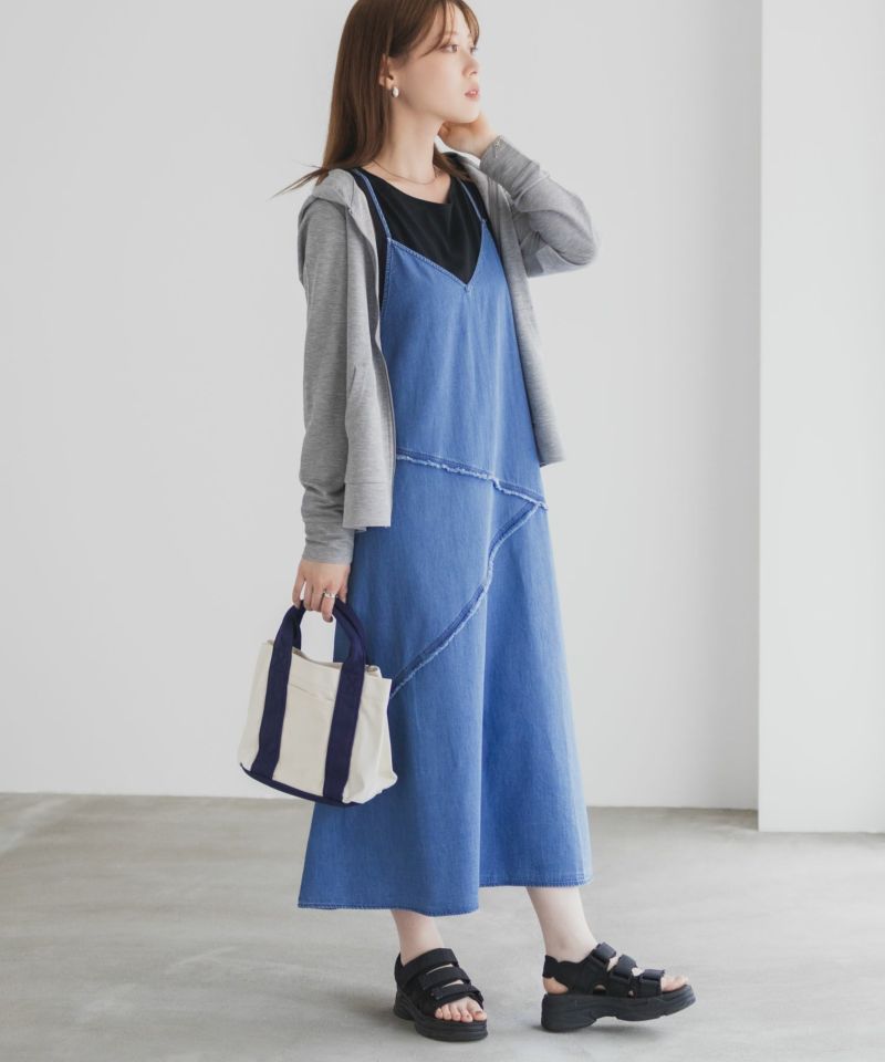 nAvy  毎日はきたくなるデニム「マイデニ」 イージーキャミワンピース レディース商品画像-6