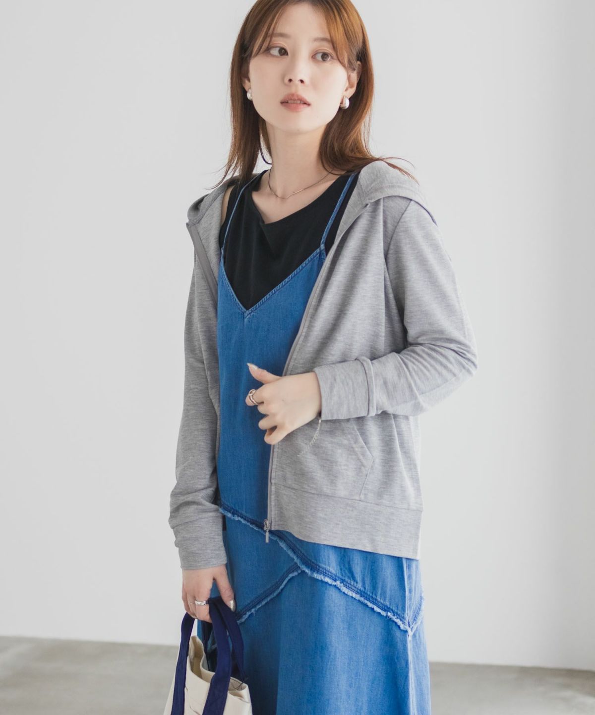 nAvy 毎日はきたくなるデニム「マイデニ」 イージーキャミワンピース レディース