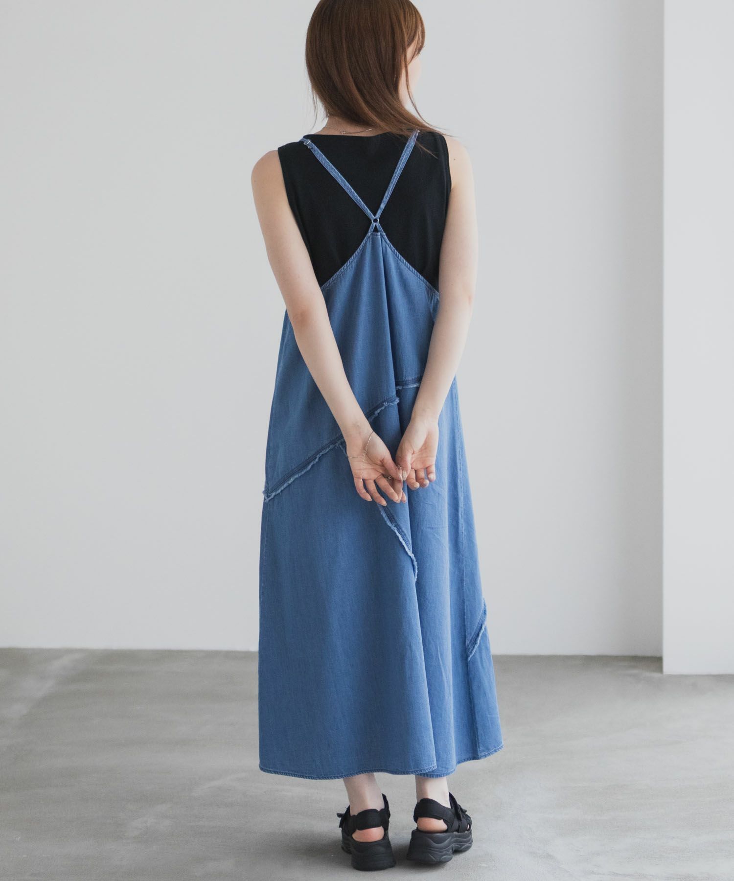 nAvy  毎日はきたくなるデニム「マイデニ」 イージーキャミワンピース レディース商品画像-11
