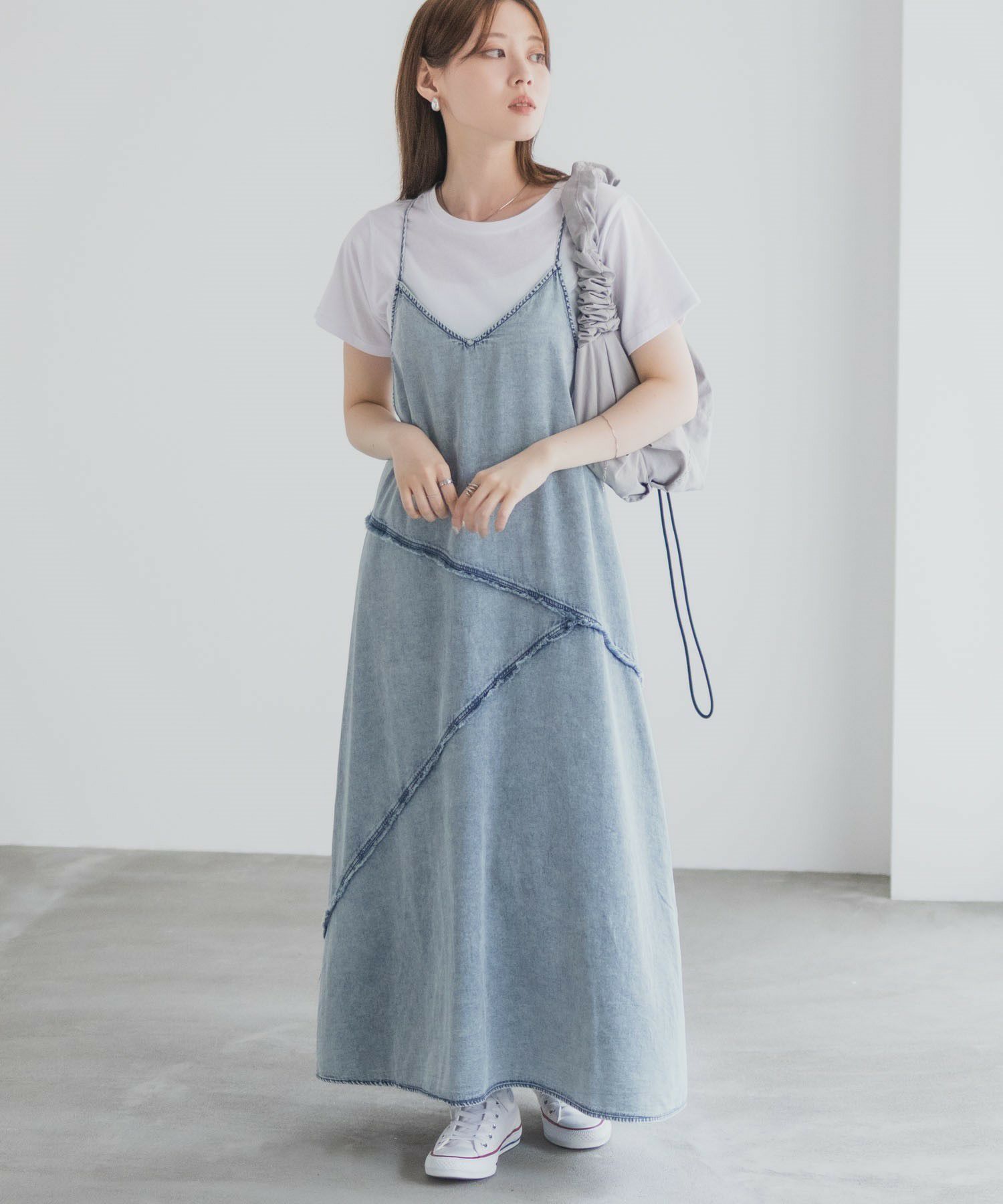 nAvy  毎日はきたくなるデニム「マイデニ」 イージーキャミワンピース レディース商品画像-13