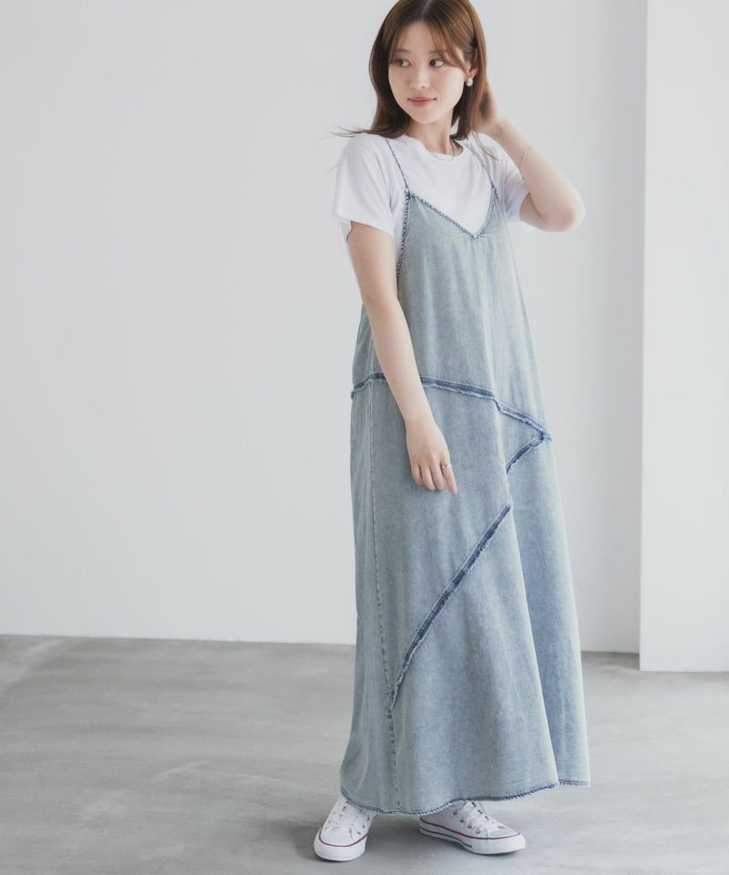 nAvy  毎日はきたくなるデニム「マイデニ」 イージーキャミワンピース レディース商品画像-15