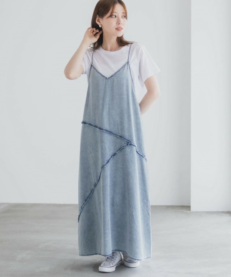 nAvy  毎日はきたくなるデニム「マイデニ」 イージーキャミワンピース レディース商品画像-17
