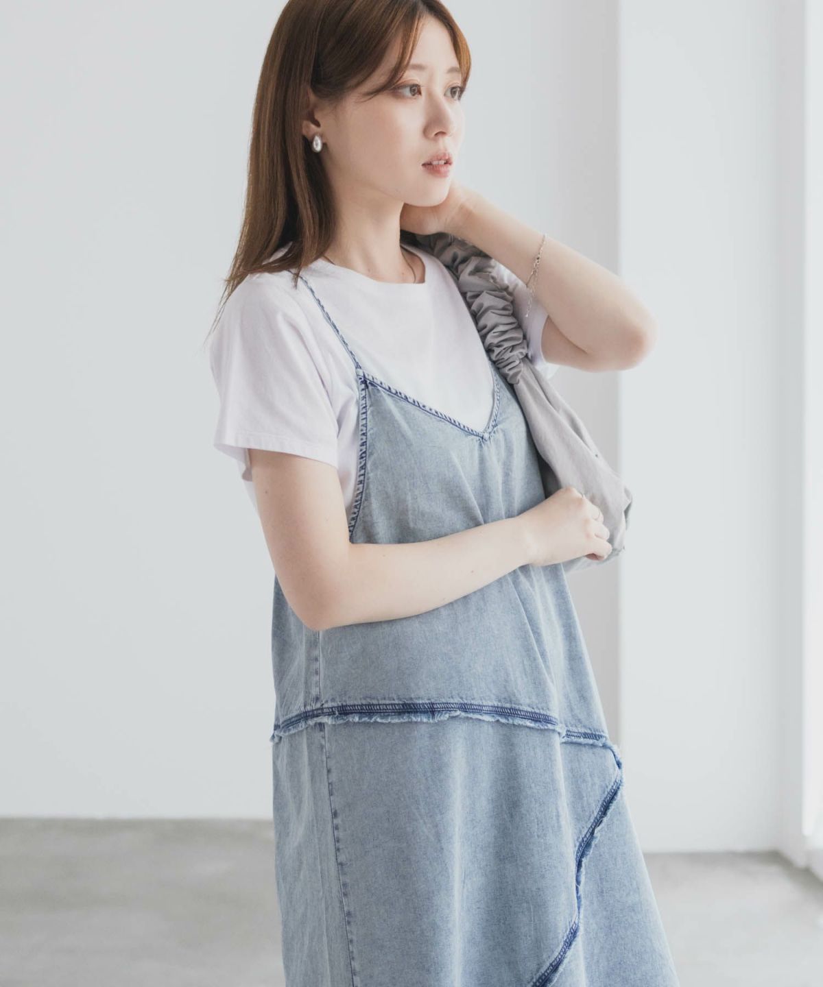 nAvy 毎日はきたくなるデニム「マイデニ」 イージーキャミワンピース レディース