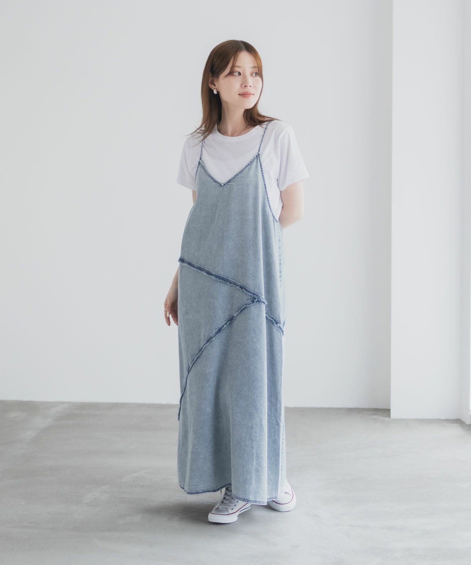 nAvy  毎日はきたくなるデニム「マイデニ」 イージーキャミワンピース レディース商品画像-20