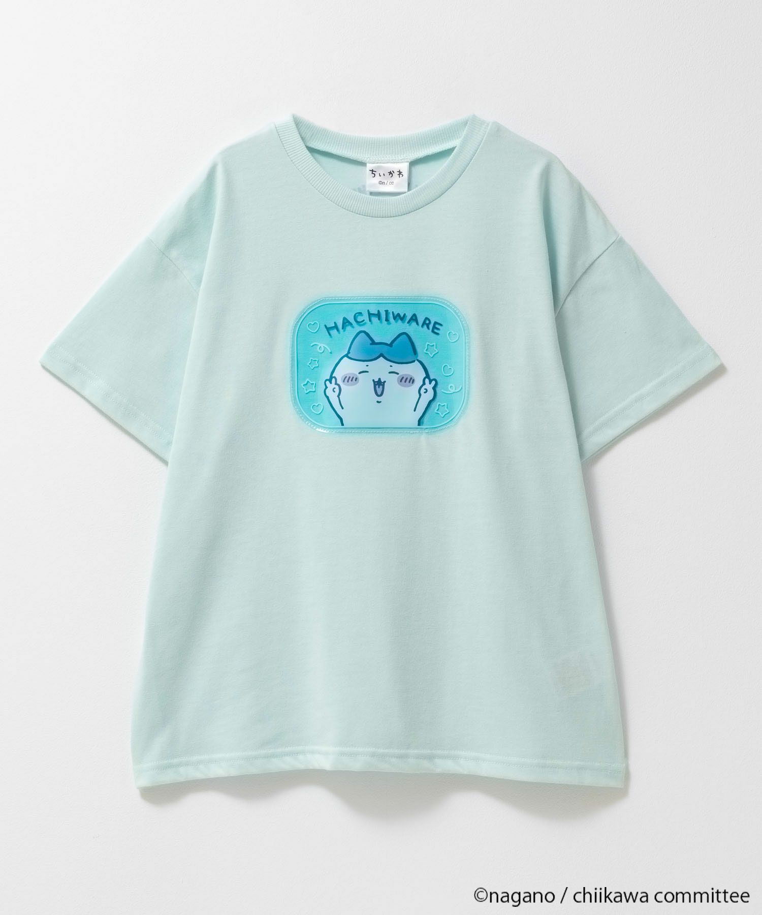 ちいかわ 半袖Tシャツ ハチワレ キッズ メール便 対応商品商品サムネイル-1