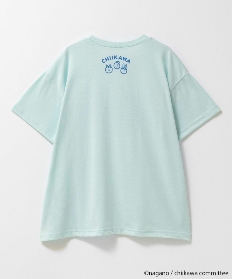 ちいかわ 半袖Tシャツ ハチワレ キッズ メール便 対応商品商品画像-2