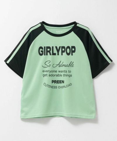 [値下げ]NAVY  ラグラン切替Tシャツ キッズ ネコポス 対応商品