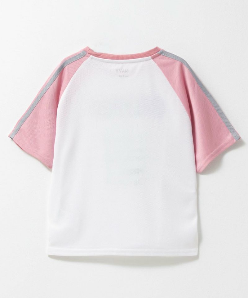 NAVY  ラグラン切替Tシャツ キッズ メール便 対応商品商品画像-4