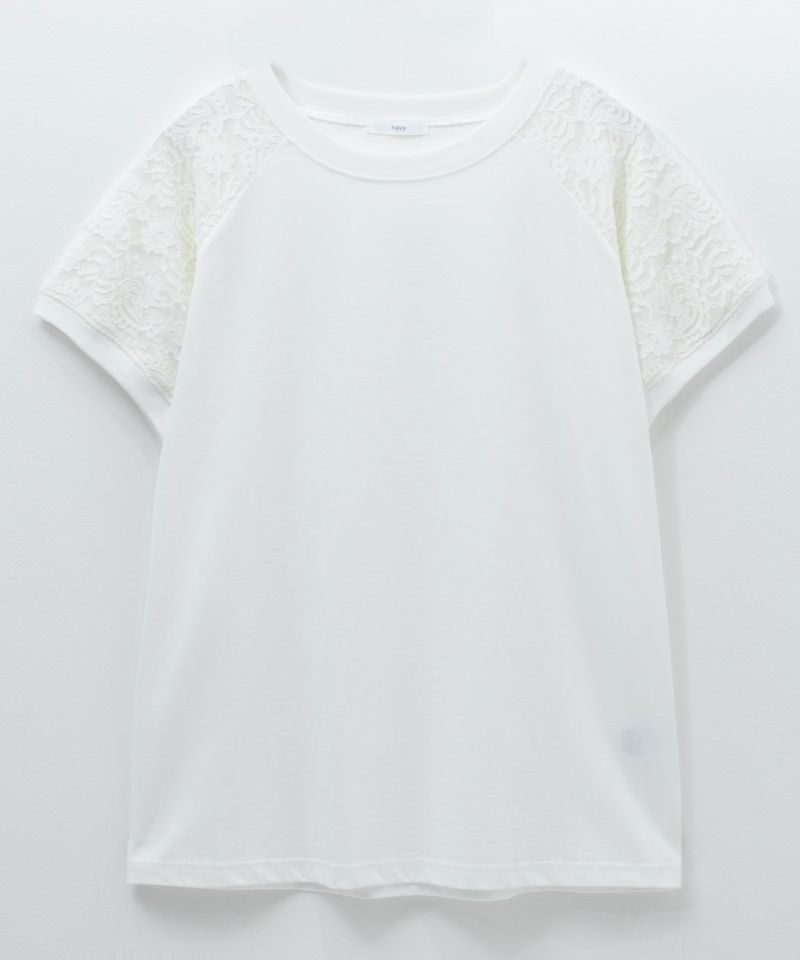 nAvy  ショルダーレースTシャツ レディース メール便 対応商品商品画像-15