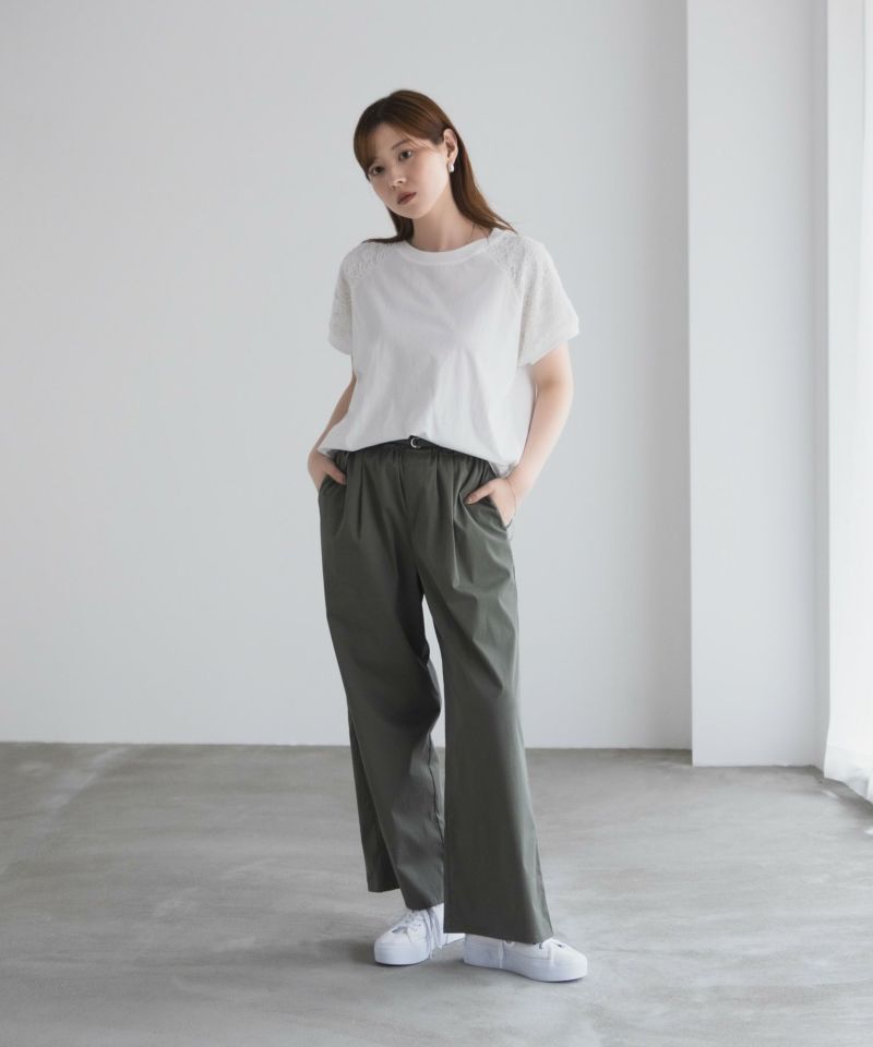 nAvy  ショルダーレースTシャツ レディース メール便 対応商品商品画像-19