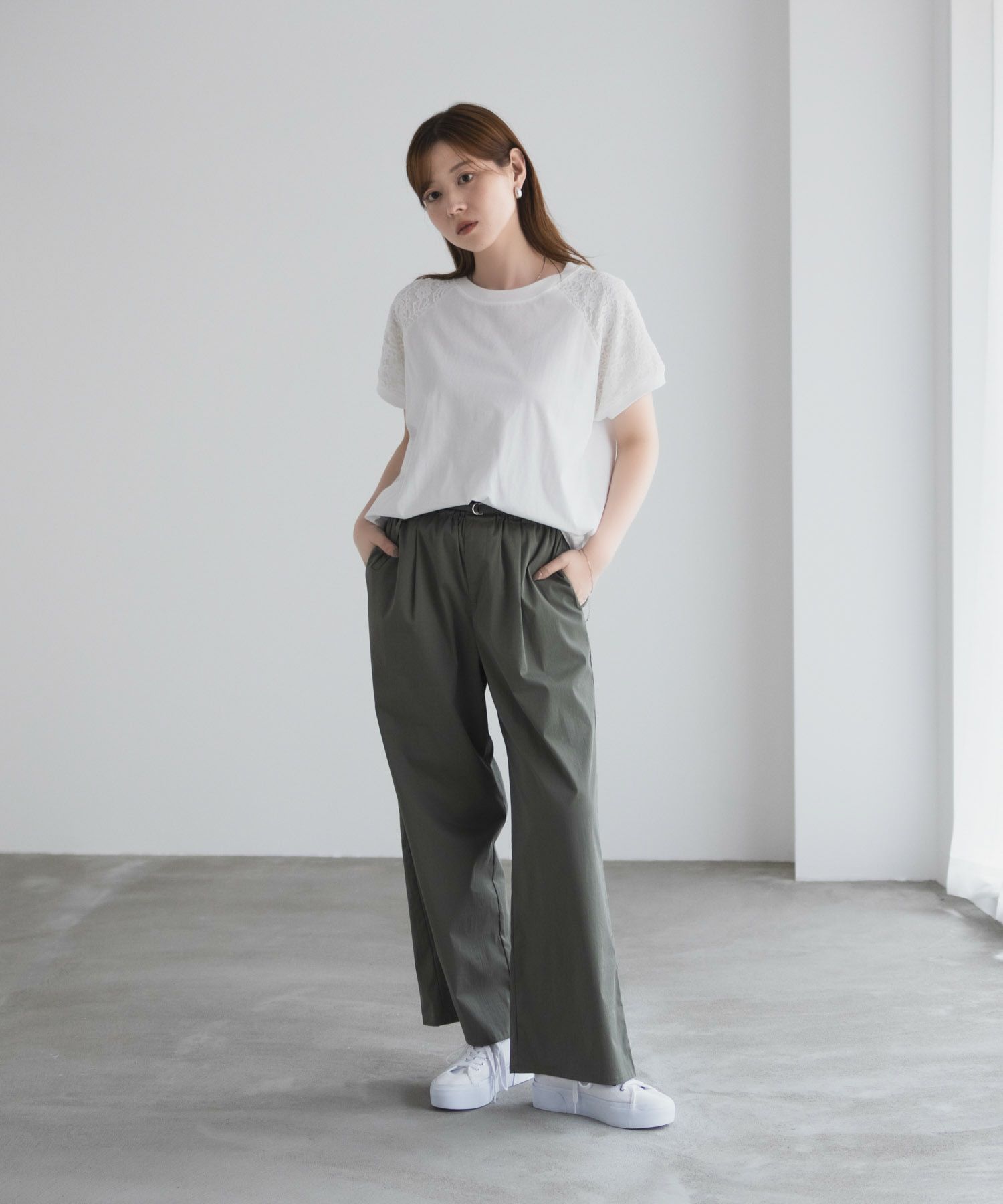 nAvy  ショルダーレースTシャツ レディース メール便 対応商品商品サムネイル-19