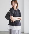 nAvy 時短 裾異素材切替プルオーバー レディース メール便 対応商品商品サムネイル-12