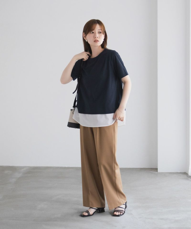 nAvy  時短 裾異素材切替プルオーバー レディース メール便 対応商品商品画像-18