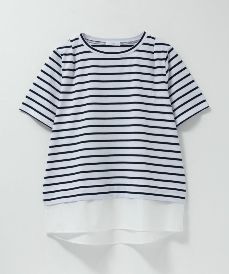 nAvy 時短 裾異素材切替プルオーバー レディース メール便 対応商品商品画像-23