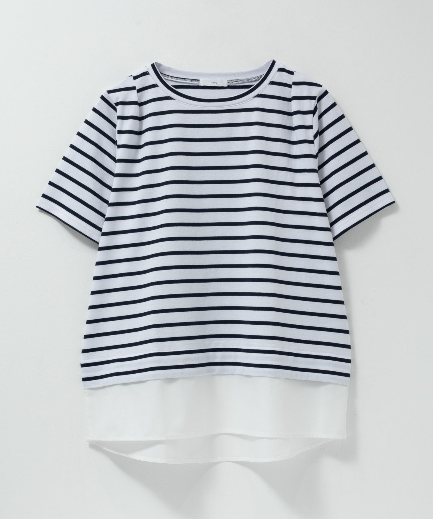 nAvy 時短 裾異素材切替プルオーバー レディース ネコポス 対応商品