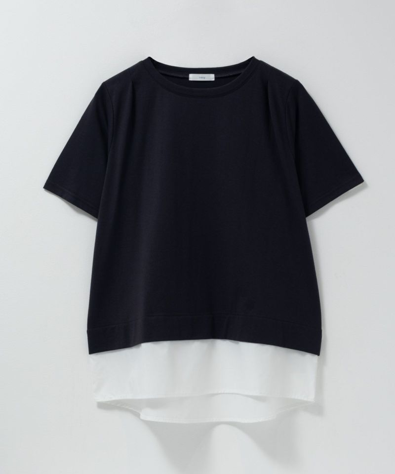 nAvy 時短 裾異素材切替プルオーバー レディース メール便 対応商品商品画像-25