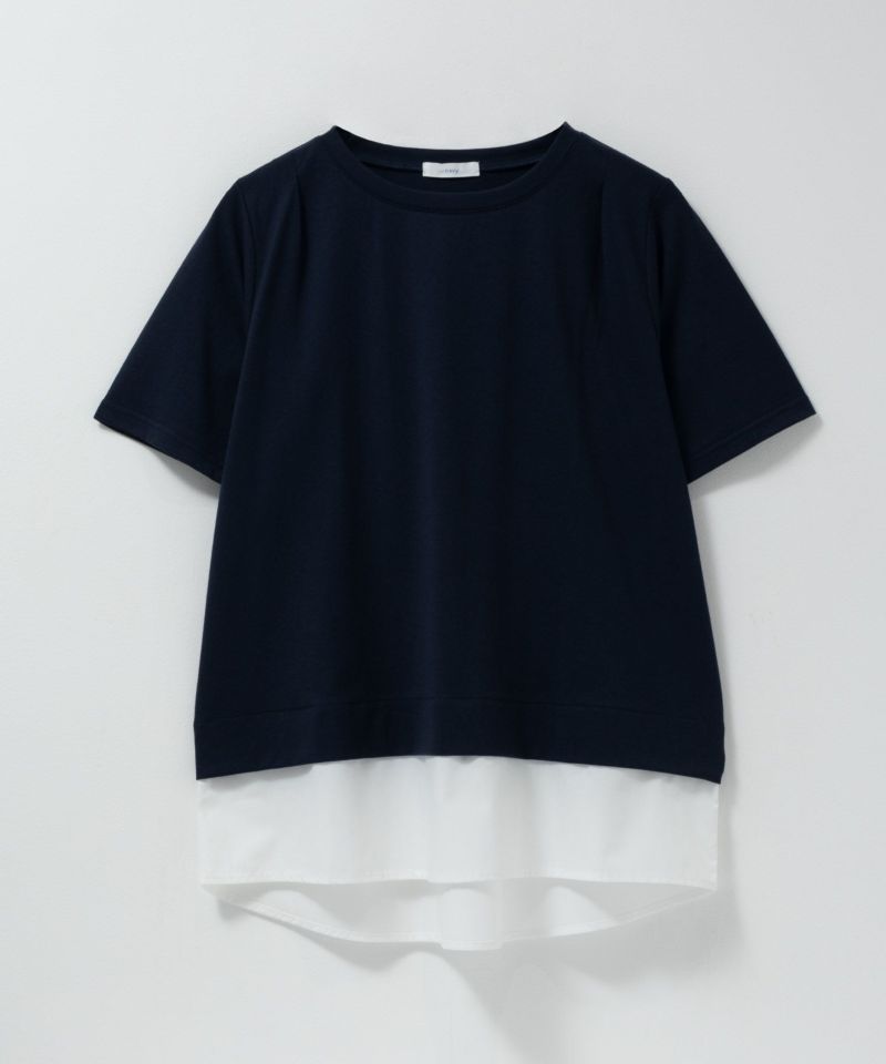 nAvy  時短 裾異素材切替プルオーバー レディース メール便 対応商品商品画像-27