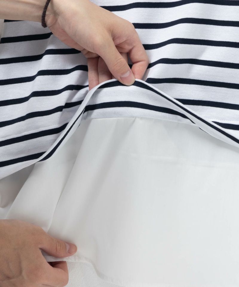 nAvy  時短 裾異素材切替プルオーバー レディース メール便 対応商品商品画像-31